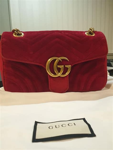 gucci marmont 2.0 red|Gucci Marmont red velvet medium.